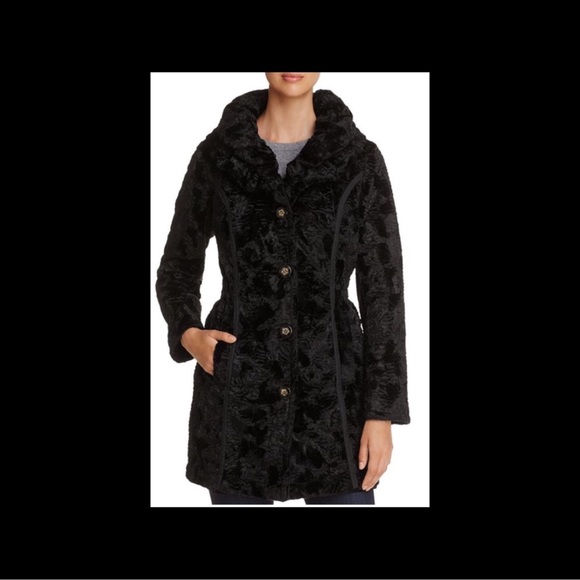 Laundry by shelli Segal Women Reversible faux fur coat - Picture 3 of 5